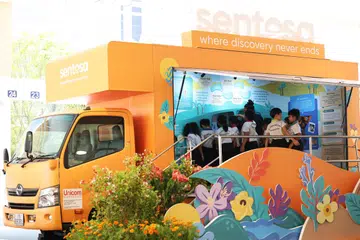 Sentosa, pameran bergerak, sekolah, pelajar