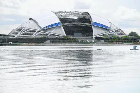 Pusat Sukan Singapura, diambil pada 23 Mei 2014 sebelum pembukaan rasmi.