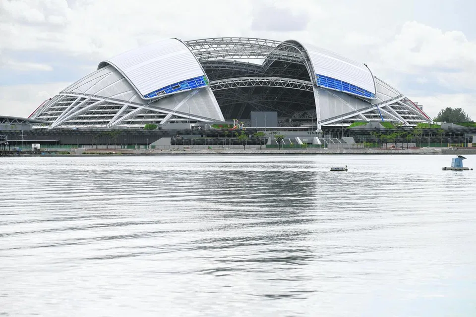 Pusat Sukan Singapura, diambil pada 23 Mei 2014 sebelum pembukaan rasmi.