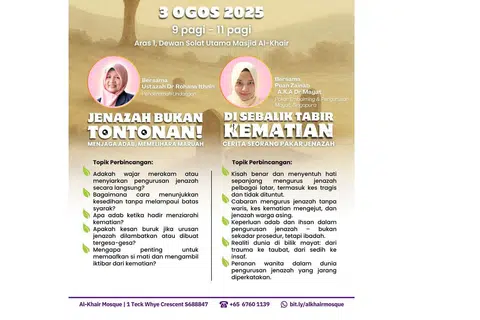 Fahami erti sebenar menghormati mereka yang meninggal dunia, agar jenazah tidak menjadi bahan tontonan, tetapi sumber keinsafan untuk kehidupan yang lebih beradab dan bertakwa. 