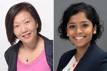 CALON NMP: Antara nama yang akan dipertimbangkan bagi jawatan NMP ialah Cik Noorlinah Mohamed (kiri), seorang pendidik seni dan pelakon teater dan Cik Madhumitha Ardhanari dari Forum for the Future. - Foto-foto ST, FORUM FOR THE FUTURE
