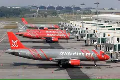 GANTUNG OPERASI :Pesawat kos rendah MyAirline hadapi  masalah kewangan 