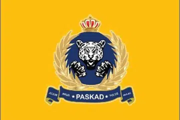 Logo dipercayai milik Pertubuhan Skuad Khidmat Darat, Laut dan Udara (Paskad). 