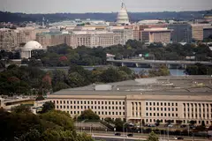Bangunan Pentagon di Arlington, Virginia, Amerika Syarikat yang dirakam pada 9 Oktober 2020.