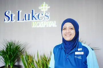 Fahria Abdul Rahman, Hospital St. Luke’s, physiotherapy