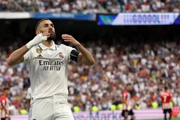 LEGENDA REAL: Karim Benzema dianggap sebagai salah seorang lagenda bagi pasukan Real Madrid. 