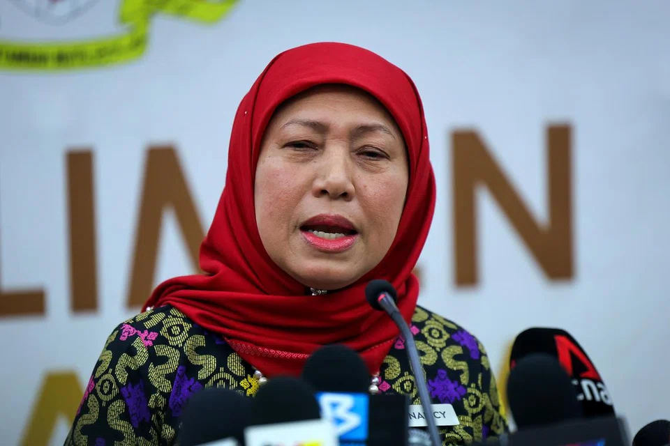 Menteri Pembangunan Wanita, Keluarga dan Masyarakat Datuk Seri Nancy Shukri.