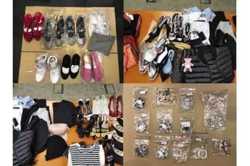 BARANG BERJENAMA PALSU: Barang yang dirampas polis termasuk kasut, pakaian, beg, topi dan aksesori yang dianggarkan bernilai sekitar $77,000.