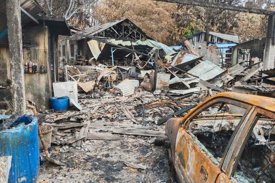 Kediaman dan harta benda Encik Mohd Khairul Amin Mohd Rashid ranap dalam kejadian letupan dan kebakaran paip gas di Putra Heights, Subang Jaya, Selangor, pada hari kedua Aidilfitri 2025.