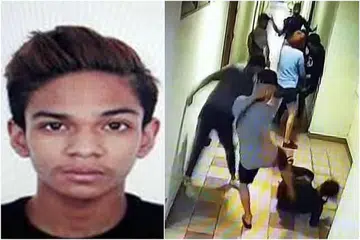 DIBERKAS DAN DIDAKWA: Tertuduh, Muhammad Ilham Noordin, 18 tahun, dituduh menggunakan senjata ketika melakukan rusuhan di tingkat 16 Blok 101 Upper Cross Street, People's Park Center, sekitar 3.30 pagi pada 10 Mei lalu.
