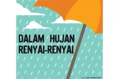Dalam hujan renyai-renyai
