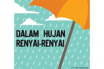 Dalam hujan renyai-renyai
