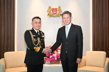 pertahanan Singapura Brunei, Chan Chun Sing, Laksamana Sahibul Bahari Zainal Abidin, RSN, Tentera Laut Diraja Brunei, Latihan Pelican, keselamatan maritim, pertahanan, maritim