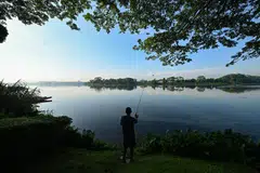 Terdapat beberapa lokasi memancing yang tersedia di Singapura seperti di Lower Seletar Reservoir. 
