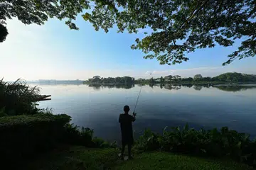 Terdapat beberapa lokasi memancing yang tersedia di Singapura seperti di Lower Seletar Reservoir. 