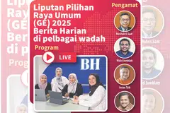 Program secara ‘Live’ di media sosial Berita Harian itu akan diterajui pengacara dari BH (foto utama, dari kiri) iaitu Koresponden, Nur Fathin Awalludin; Ketua Media Sosial, Siti Aisyah Nordin; Wartawan video, Ameerah Sallehuddin serta Penyampai dan Penerbit Podcast, Natasha Mustafa.