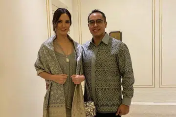 Nia Ramadhani dan suaminya, Ardi Bakrie (gambar atas). - Foto DETIK