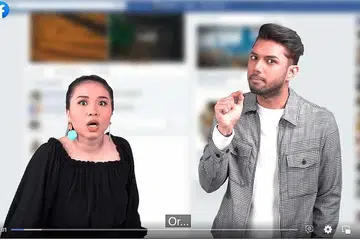 'FAKE': Ikuti hos selebriti tempatan, Farah Lola dan Hans Ashrie (gambar atas) untuk mengetahui lebih lanjut mengenai fenomena berita palsu yang kini kian berleluasa. - Foto BH VISUALS