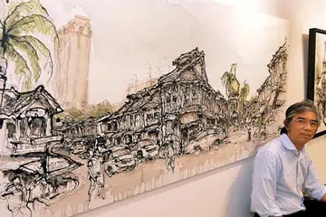 MENITI KARYA SENI: Encik Jeffrey Wandly akan mengimbas kembali bagaimana beliau berkarya dan menggunakan tradisi dan kesenian Islam sebagai pencetus ilham. - Foto fail
