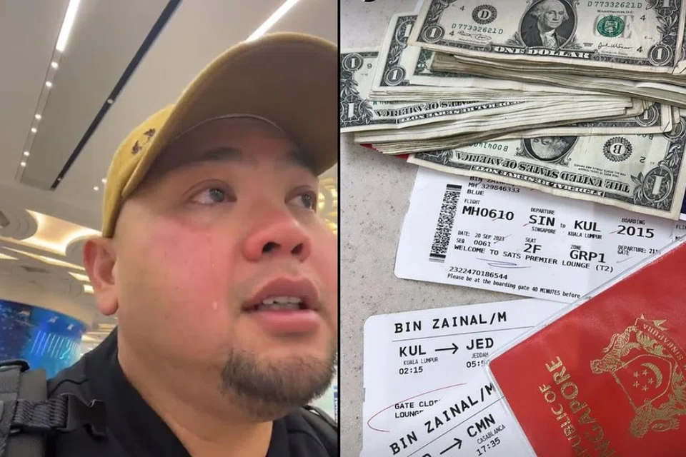SYAK DIROMPAK SINDIKET: Ustaz Fizar menitiskan air mata ketika menceritakan pengalamannya hilang $10,000 wang tunai ketika dalam perjalanan ke luar negara.