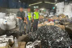 Segamat, sindiket haram, sisa elektronik