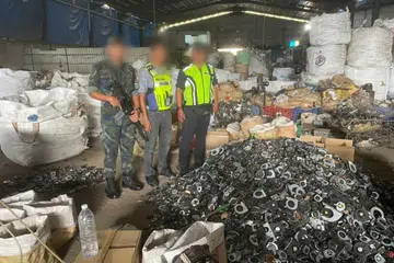 Segamat, sindiket haram, sisa elektronik