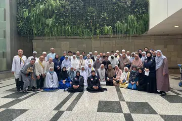 Kepulangan jemaah haji yang mengikuti pakej Noor 3 syarikat Noor Mohamad Services & Travel ke Singapura pada 2 Julai. 