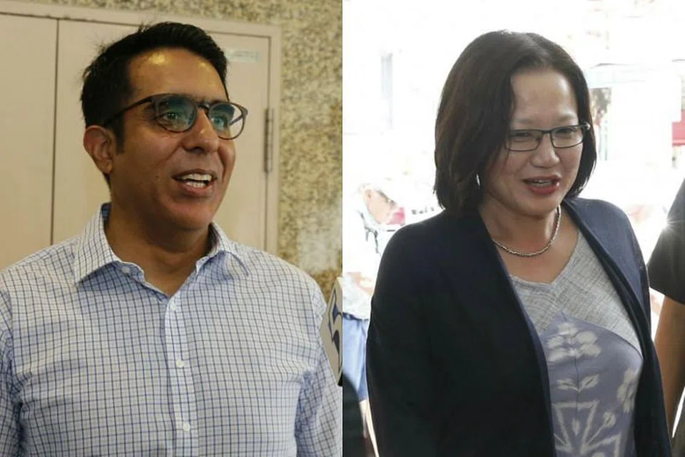 PERSIDANGAN PARTI PEKERJA: Encik Singh (kiri) diundi menjadi Setiausaha Agung WP tanpa pertandingan sementara Cik Lim diundi semula menjadi pengerusi parti pembangkang itu, juga tanpa pertandingan.