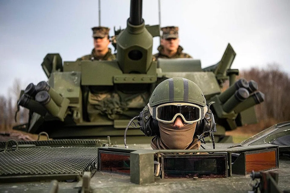 PULIH HUBUNGAN: Pasukan tentera Amerika terlibat dalam satu latihan ketenteraan, Trident Juncture 2018 yang dipimpin Nato, di Byneset berdekatan Trondheim, Norway. - Foto AFP