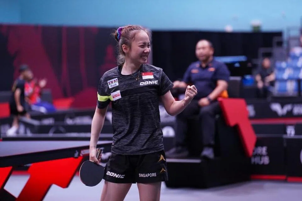 Pemain tenis meja dan atlet-pelajar di Sekolah Sukan Singapura, Ser Lin Qian.