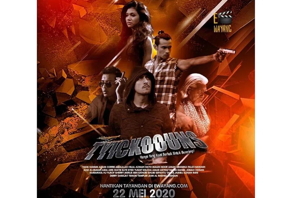 AKSI BINTANG NUSANTARA: Filem yang mengambil masa lapan tahun untuk ditayangkan, 'TylcKooUnS', akhirnya disajikan dalam pawagam dalam talian baru, ewayang.com kerana penularan wabak Covid-19 yang menjejas bisnes pawagam fizikal. Ia diserikan dengan bintang Nusantara seperti Datuk Aaron Aziz, Remy Ishak, Bront Palarae dan Anggun. - Foto WORLDWIDE FAR EAST