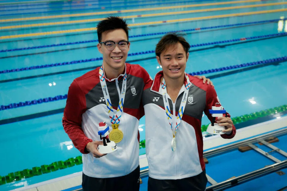 Singapura, Sukan SEA, renang, pingat emas, Mikkel Lee, Teong Tzen Wei