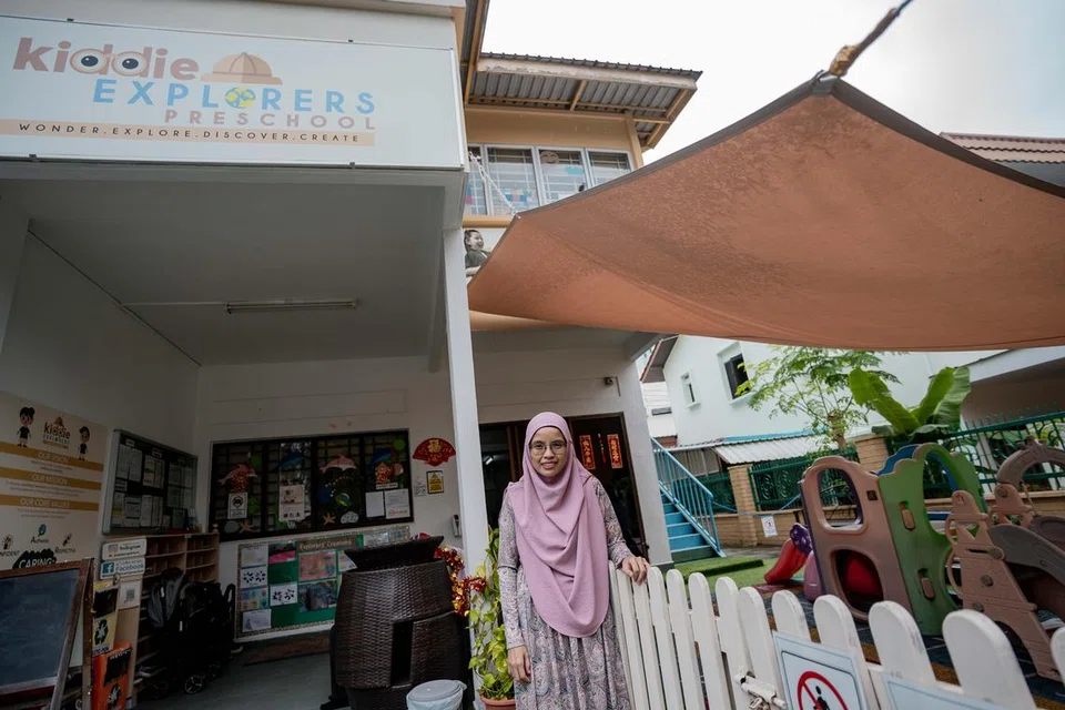 Kiddie Explorers di Punggol Road, dimiliki Cik Siti Hasmah Adam hasil pelaburan yang dibuat bapanya. 