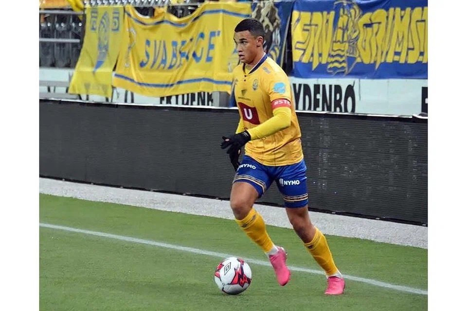 SASAR KECEMERLANGAN LEBIH TINGGI: Ikhsan semasa beraksi dalam perlawanan terakhir musim pada 13 Disember lalu di mana FK Jerv seri dengan Stjordals-Blink 1-1 untuk memastikan status kelab itu kekal dalam liga utama Norway. - Foto FK JERV