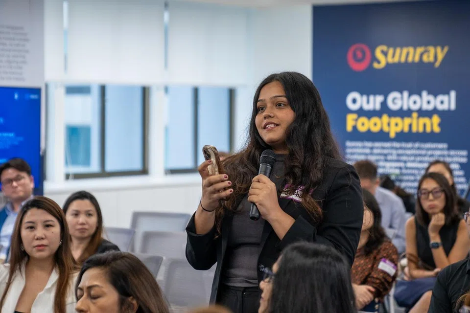 Sebahagian peserta bertanyakan soalan tentang data yang dibentangkan dalam majlis, Wanita dalam Stem: Pelancaran Penyelidikan Kuasa Allyship 2025 pada 2 April.