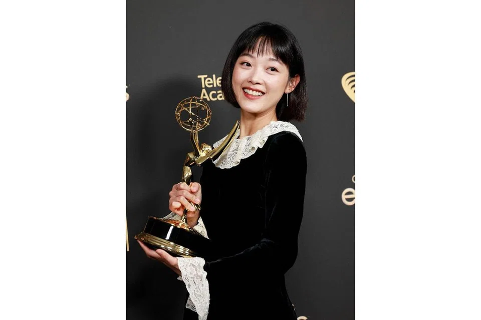 LEE YOO-MI: Membawa kemenangan pertama bagi drama Netflix asal Korea Selatan, 'Squid Game'. - Foto AFP