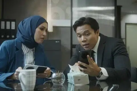 Antara pelakon lain yang turut menjayakan drama ‘Durrani: Perjuangan Lion Mum’ termasuk Nurul Aini (kiri) dan Iskandar Mazlan.