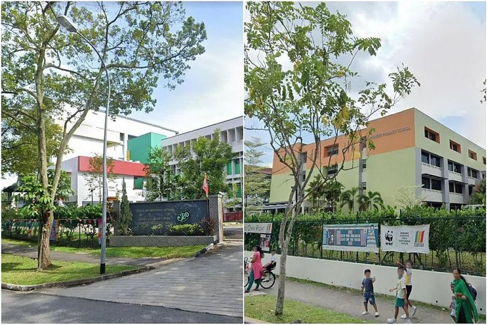 BERGABUNG TAHUN DEPAN: Dua sekolah yang bergabung terlebih dahulu ialah Sekolah Rendah Juying (kiri) dan Sekolah Rendah Pioneer. - Foto-foto TANGKAP SKRIN GOOGLE