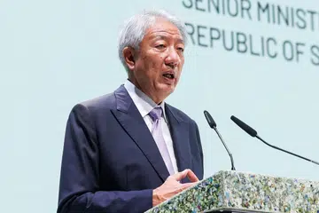 CAPAI MATLAMAT: Encik Teo menarik perhatian bahawa isu perubahan iklim adalah sesuatu yang amat mencabar lantas memerlukan semua pihak, termasuk sektor privet, memainkan peranan masing-masing. - Foto LIANHE ZAOBAO