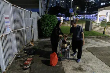 wanita beri makan kucing, kucing komuniti, penjagaan haiwan terbiar