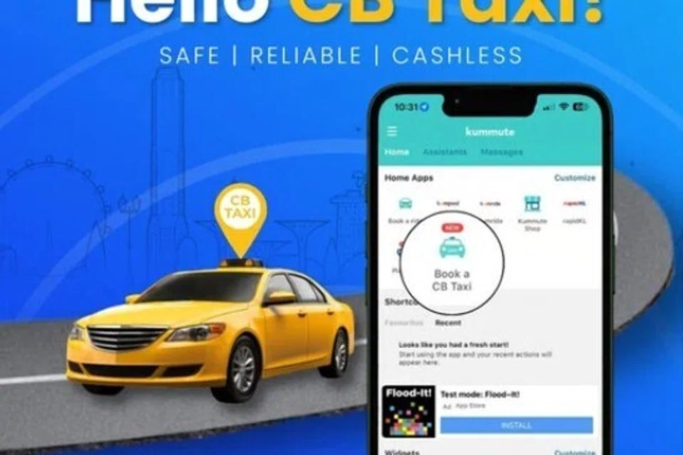 kunmute, e-panggilan, CB Taxi, Malaysia, Singapura, teksi rentas sempadan
