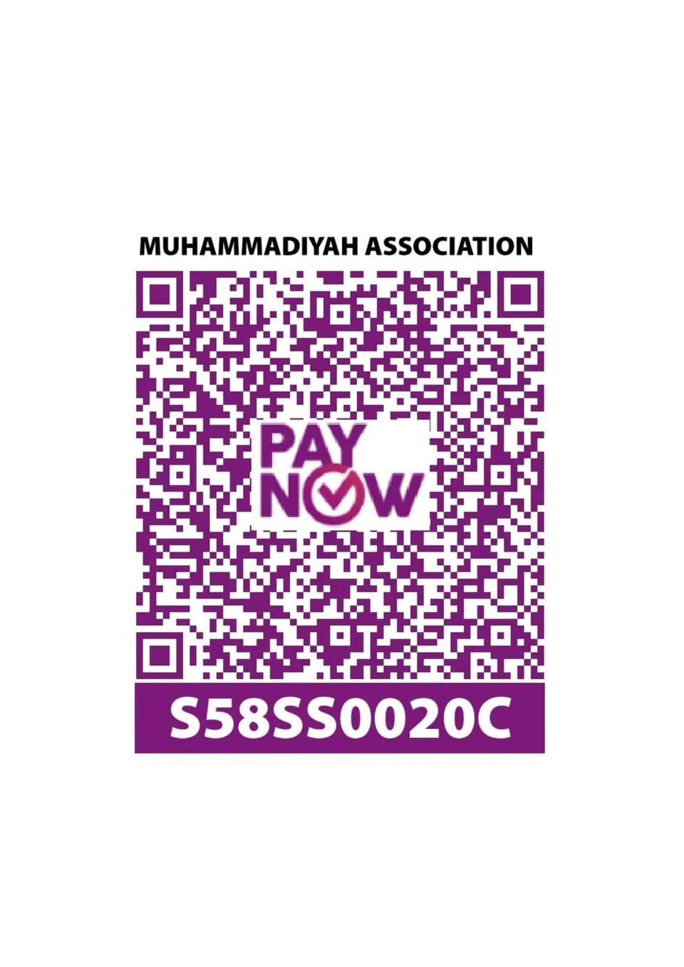 Untuk menderma, sila imbas kod QR ini.