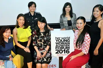 WANITA BERJAYA: (Dari kiri) Pengurus Kanan Cukai di PwC, Cik Lim Ke Xin; pengasas bersama gedung fesyen dalam talian Love, Bonito, Cik Rachel Lim; Penolong Pesuruhjaya Kanan (SAC) Polis, Cik Zuraidah Abdullah; Saintis di Institut Kajian Infokom, Agensi bagi Sains, Teknologi dan Penyelidikan (A*Star), Dr Yeo Sze Ling; Ketua Industri, Pelancongan, Asia Tenggara di Facebook, Cik Simrat Sawhney; Ketua Pegawai Eksekutif, Mercury Group, Cik Tjin Lee; dan pengasas The Nail Fashion, Cik Cheryl Ou. - Foto KHALID BABA