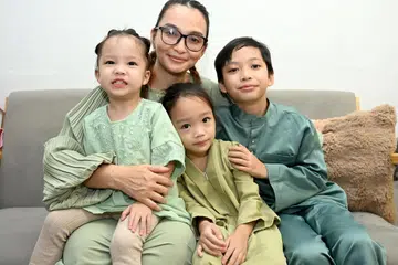 Aidilfitri, anak, suami di penjara, ibu tunggal