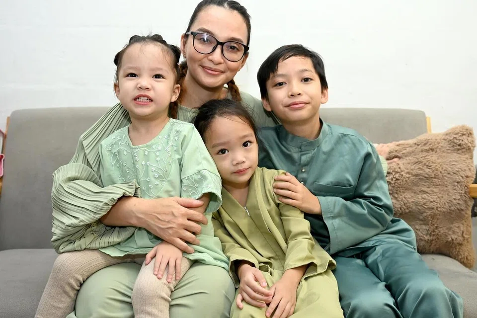 Aidilfitri, anak, suami di penjara, ibu tunggal