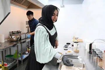 DAPUR AWAN: Dapur awan yang dibuka di kawasan Bukit Timah membuka ruang bagi Churros Republic memenuhi permintaan pelanggan melalui khidmat penghantaran dengan lebih cekap dan jimat kos.