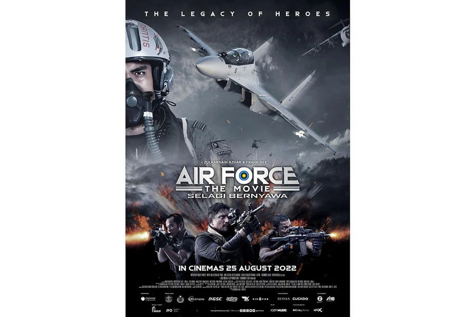 AKSI MENDEBARKAN: Filem 'Air Force : The Movie, Selagi Bernyawa' menjanjikan aksi padat dan pencapaian efek yang membanggakan. - Foto GCS Films
