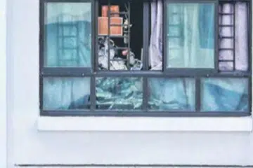 Pengecat bangunan terhidu bau busuk dari luar tingkap unit flat di Sims Place, membawa kepada penemuan rangka mayat lelaki 71 tahun. 