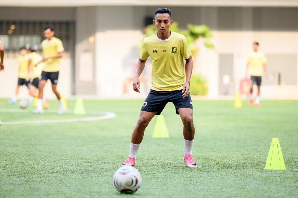 Faris Ramli menjalani latihan pada 27 Oktober ketika Tampines Rovers membuat persiapan bagi menghadapi aksi penting Liga Perdana Singapura (SPL) pada hujung minggu ini.
