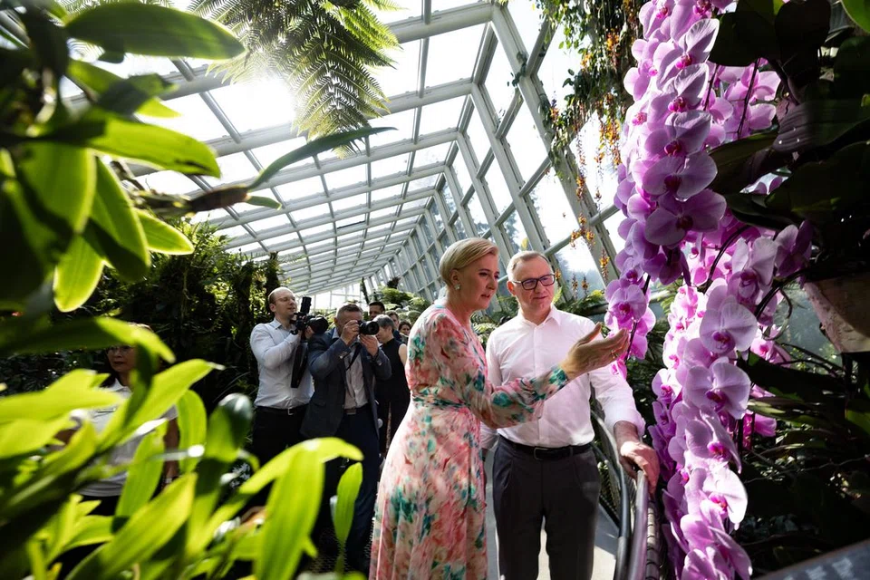 Presiden Poland, Encik Andrzej Duda (kanan), dan Wanita Pertama Poland, Cik Agata Kornhauser-Duda, melawat Kebun Orkid Negara pada 12 Jun. Satu hibrid anggerik baru, ‘Genus Andrzej’ dan ‘Agata Duda’, telah dinamakan sempena mereka. 